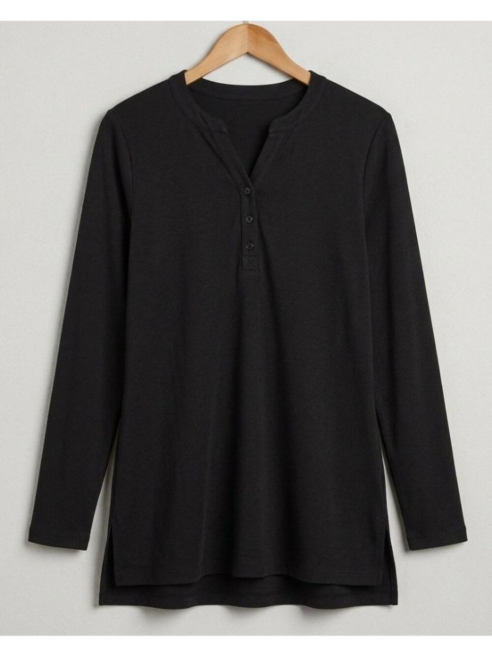 Isaac Mizrahi Live! Essential Pima Cotton Swing Top XS